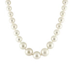 Crowned Opulence White Southsea Saltwater Pearl Necklace 10-14 mm