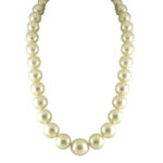 Marine Aura Golden Southsea Saltwater Pearl Necklace 11-13 mm