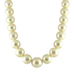 Marine Aura Golden Southsea Saltwater Pearl Necklace 11-13 mm