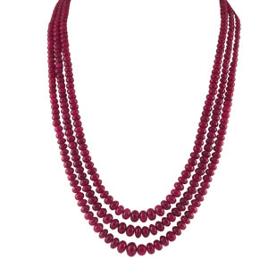 Designer Asama Graded Ruby Necklace