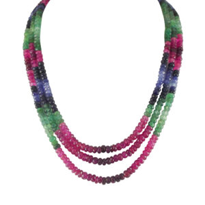 Jeans Wear Shaded Cz Necklace