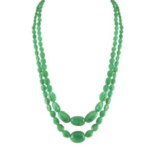 Natural Shape Emerald Necklace
