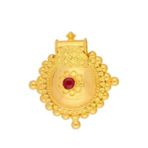 22KT Ichchha Style Traditional Gold Pendants