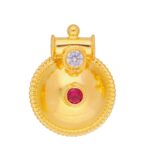 22KT Haima Style Traditional Gold Pendants