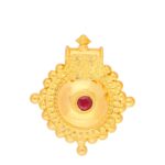 22KT Edhitha Style Traditional Gold Pendants