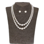 Rabhya 2 Lines Pearl Necklace Set