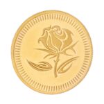 22kt 1 Gram Flower Gold Coin
