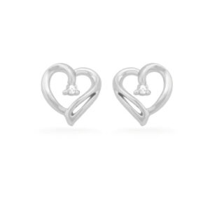 Love Heart Diamond Earrings