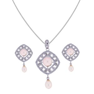 Pink Drop Pendant Set