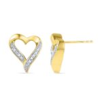 Lovely Heart Diamond Earrings