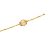 22kt Gold Pink Fresh Water Pearl Bracelet
