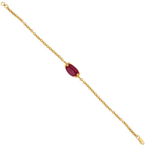 22kt Gold Ruby Bracelet