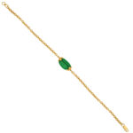 22kt Gold Emerald Bracelet