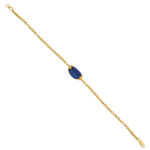 22kt Gold Blue Sapphire Bracelet