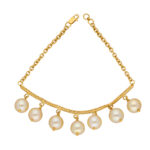 22kt Gold Fresh Water Pearl Bracelet