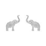 Silver Elephant Pair Idol