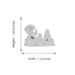 Silver Vishnu Laxmi Idol