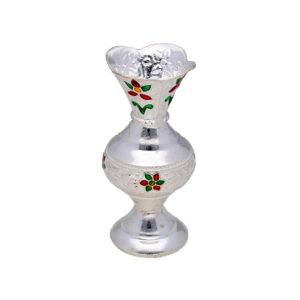 Enamel Silver Incense Stand
