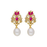 Dome Pearl Earrings