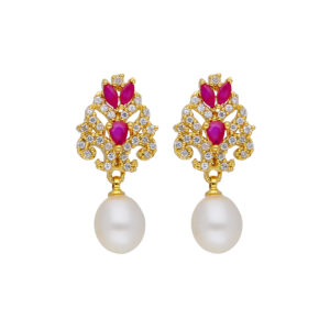 Dome Pearl Earrings