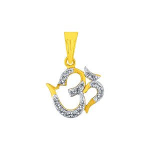 Lotus Ganesh Diamond Pendant