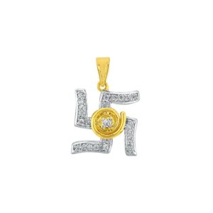 Swastik Diamond Pendant
