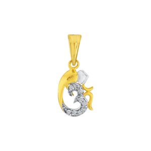 Om Ganesh Diamond Pendant