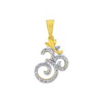 Om Ganesh Diamond Pendant