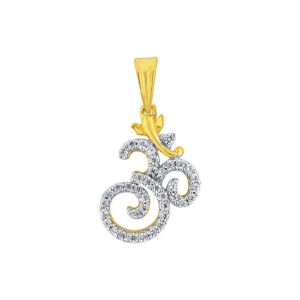 Om Ganesh Diamond Pendant