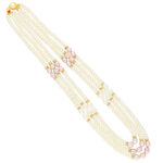 Triple Line Pearl Necklace