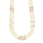 Triple Line Pearl Necklace