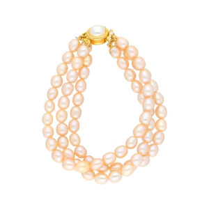 3 Line Fancy Pearl Bracelet