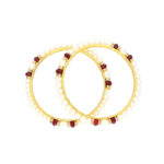 Ruby Matching Bangle Of Pearls