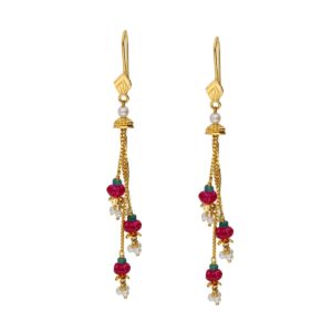 22KT Handcraft Multicolors Gold Hangings