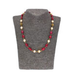 22KT Handicraft Ruby Gold Chain