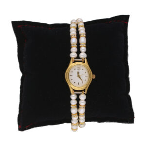 Two String Cz Pearl Watch