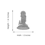 8 Grams Kumaraswamy Silver IdolS