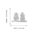 Laxmi Ganesh Silver Idol