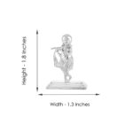 Lord Krishna Silver Idol