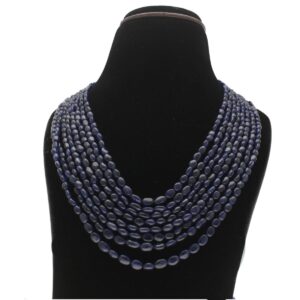 8 Lines BlueSapphire Necklace