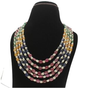 5 Lines Multi color necklace