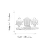 10 Gram Shankh Chakra Namah Silver Idol