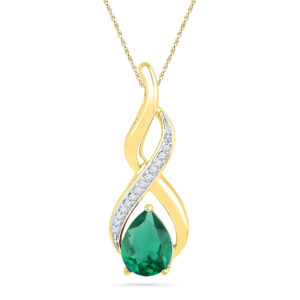 18 kt Gold Izra Diamond Pendant