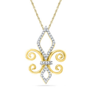 18 kt Gold KhalifaDiamond Pendant