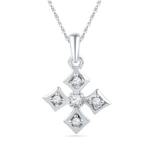 925 STRELING SILVER 0.080 Carat Diamond Pendant