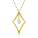 18 kt Gold Julie Diamond Pendant