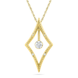 18 kt Gold Julie Diamond Pendant