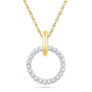 18 kt Gold Lucy Diamond Pendant