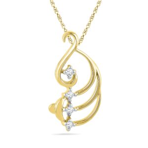 Curve Diamond Pendant