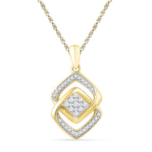 18 Kt Gold Sonam Diamond Pendant